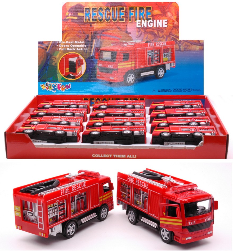 CAMION POMPIERI cm 12,5 - Kinsmart - KT432