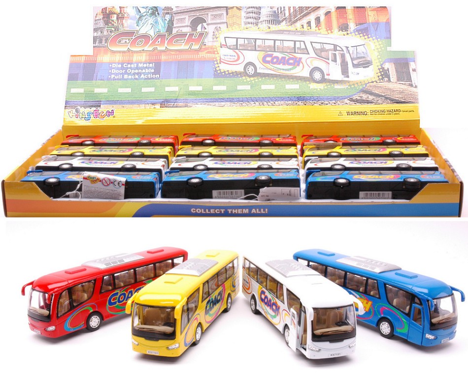 AUTOBUS COACH (KT7101D) COL.ASS.cm17 - Kinsmart - KT706