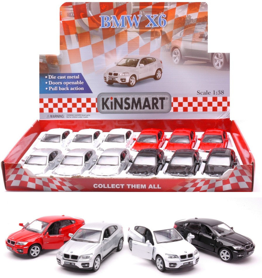 BMW X6 COL.ASS.cm 12 1:38 - Kinsmart - KT848