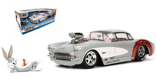 CHEVROLET CORVETTE 1957 "LOONEY TUNES" BUGS BUNNY 1:24 - Jada Toys - JADA32390
