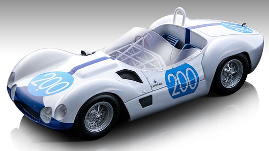 MASERATI BIRDCAGE TIPO 61 N.200 TARGA FLORIO 1960 MAGLIOLI/VACCAR.1:18 - Tecnomodel - TMD18276G