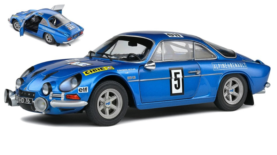ALPINE A 110 1600S N.5 OLYMPIA RALLY 1972 NICOLAS/TODT 1:18 - Solido - SL1804205