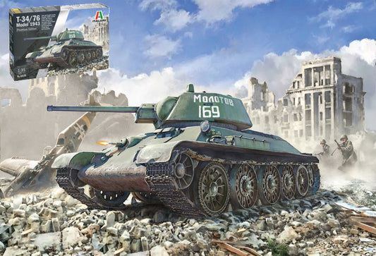 T-34/76 MODEL 1943 KIT 1:35 - Italeri - IT6570