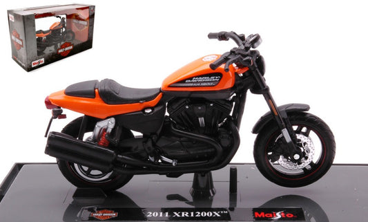 HARLEY DAVIDSON XR1200X 2011 ORANGE 1:18 - Maisto - MI21904