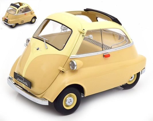BMW 250 ISETTA 1959 CREME/YELLOW 1:12 - KK Scale - KKDC120041