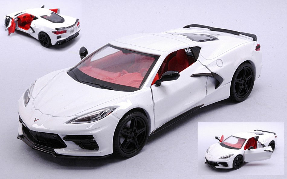 CORVETTE 2020 WHITE 1:24 - MotorMax - MTM79360W