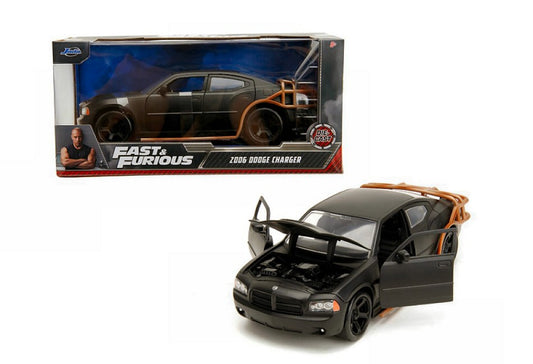 DODGE CHARGER HEIST CAR FAST & FURIOUS BLACK 1:24 - Jada Toys - JADA253203078