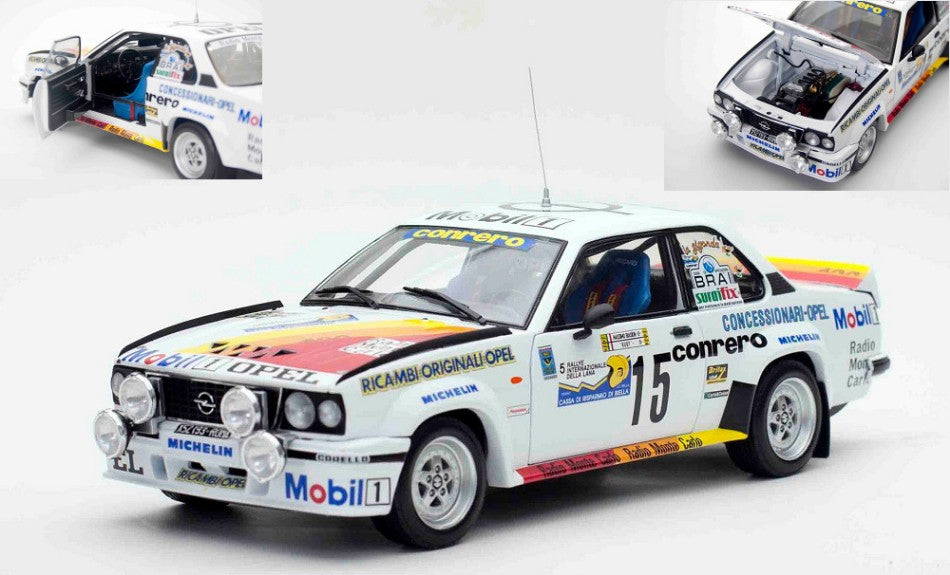 OPEL ASCONA 400 N.15 RALLY INTERN. LANA 1982 M.BIASON-"RUDY" 1:18 - SunStar - SS5376
