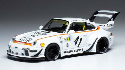 PORSCHE RWB 993 LBWK WHITE/DECALS 1:43 - Ixo Model - MOC322