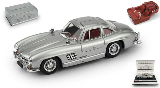 MERCEDES 300SL GULLWING 1954 ALI DI GABBIANO + SET VALIGIE 1:43 - Brumm - BMS1919