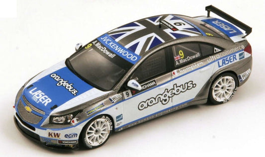 CHEVROLET CRUZE 1.6T N.9 WTCC 2013 A.MAC DOWALL 1:43 - Spark Model - S2451