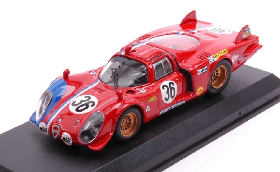 ALFA ROMEO 33.2 N.36 52th LM 1969 PILETTE- SLOTEMAKER 1:43 - Best Model - BT9351