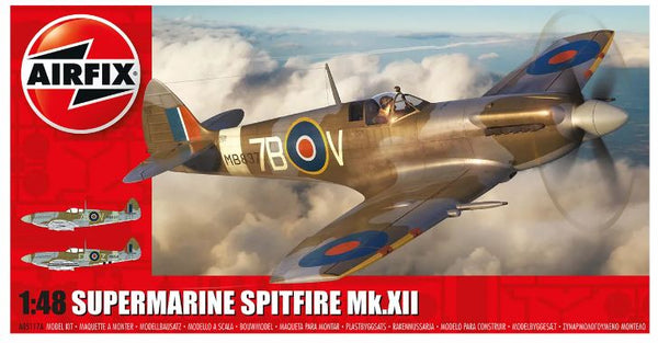 SUPERMARINE SPITFIRE MKZII KIT 1:48 - Airfix - A05117A – Triple Crown ...