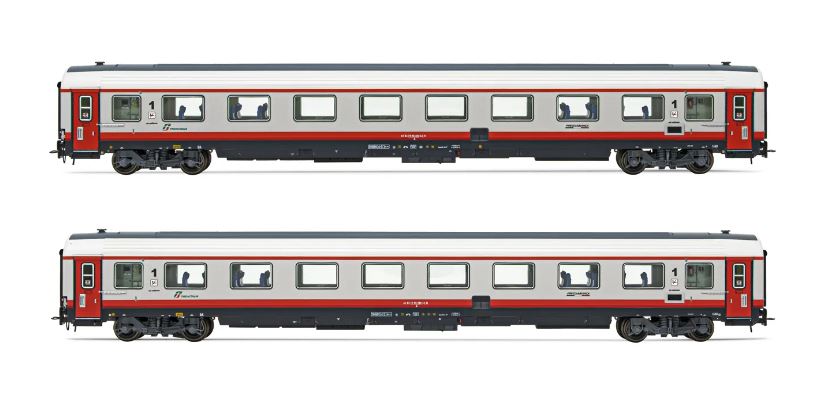 FS 2-UNITS GRAN CONFORT 1st CLASS FRECCIA EP.VI 1:87 - Rivarossi - HR4351