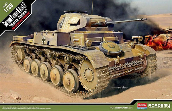 GERMAN PANZER II AUSF.F NORTH AFRICA KIT 1:35 - Academy - ACD13535 ...