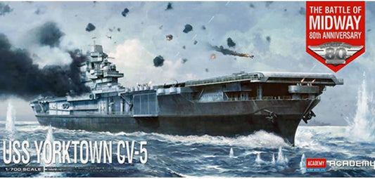 USS YORKTOWN CV-5 BATTLE OF MIDWAY KIT 1:700 - Academy - ACD14229