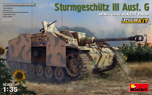 STURMGESCHUTZ III AUSF.G APRIL 1943 KIT 1:35 - Miniart - MIN35338