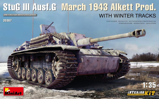 STUG III AUSF.G MARCH 1943 KIT 1:35 - Miniart - MIN35367