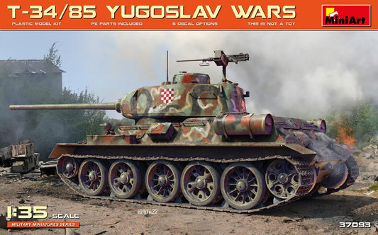 T-34/85 YUGOSLAV WARS KIT 1:35 - Miniart - MIN37093