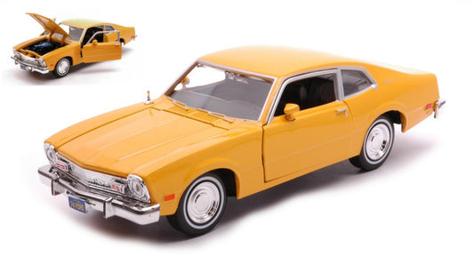 FORD MAVERICK 1974 "FORGETTEN CLASSIC SERIES" YELLOW 1:24 - MotorMax - MTM79042Y