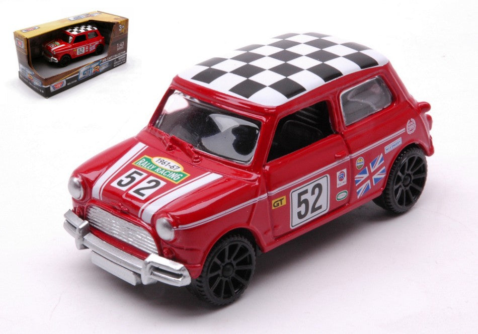 MORRIS MINI COOPER N.52 1961-67 GT RACING RED 1:43 - MotorMax - MTM79414