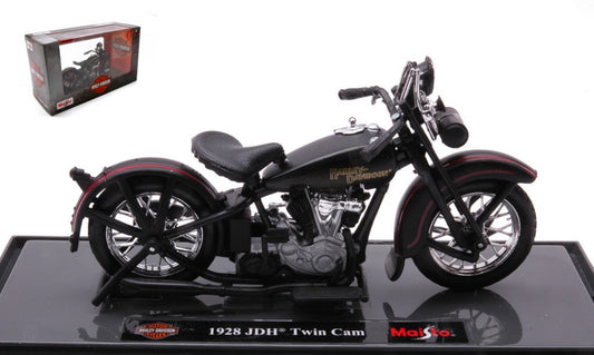 HARLEY DAVIDSON JDH TWIN CAM 1928 BLACK 1:18 - Maisto - MI21913