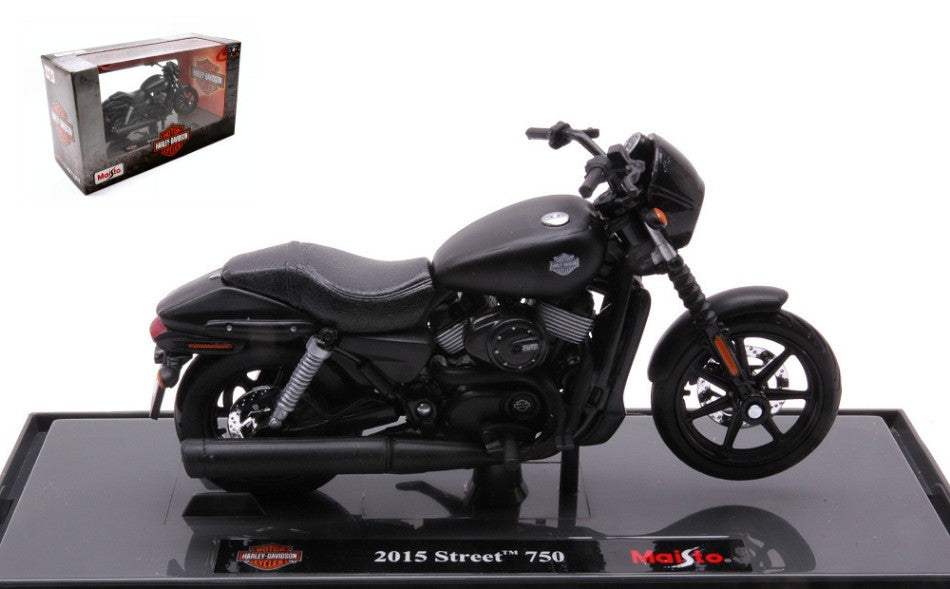 HARLEY DAVIDSON STREET 750 2015 MATT BLACK 1:18 - Maisto - MI16946