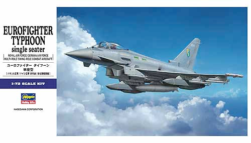 EUROFIGHTER TYPHOON SINGLE SEATER KIT 1:72 - Hasegawa - HASE40