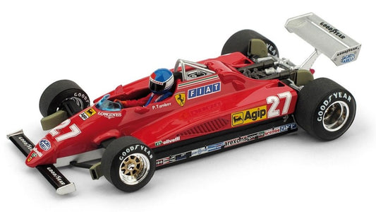 FERRARI 126 C2 PATRICK TAMBAY 1982 N.27 2nd ITALY GP 1:43 UPD - Brumm - BM0287CH