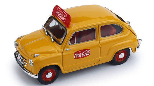 FIAT 600 1a SERIE 1960 COCA COLA 1:43 - Brumm - BM0491B