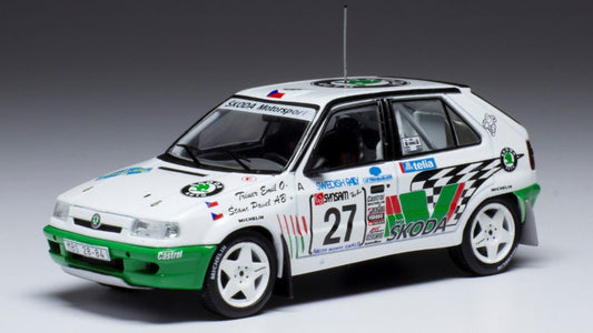 SKODA FELICIA KIT CAR N.27 RALLY SWEDEN 1995 TRINER/STANC 1:43 - Ixo Model - RAC413A
