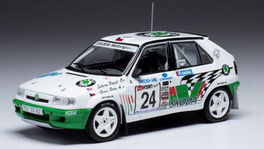 SKODA FELICIA KIT CAR N.24 RALLY SWEDEN 1995 SIBERA/GROSS 1:43 - Ixo Model - RAC413B