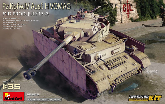 PZ.KPFW.IV AUSF.H VOMAG.MID PRODUCTION KIT 1:35 - Miniart - MIN35305