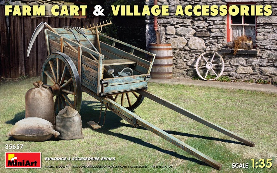 FARM CART & VILLAGE ACCESSOIRES KIT 1:35 - Miniart - MIN35657