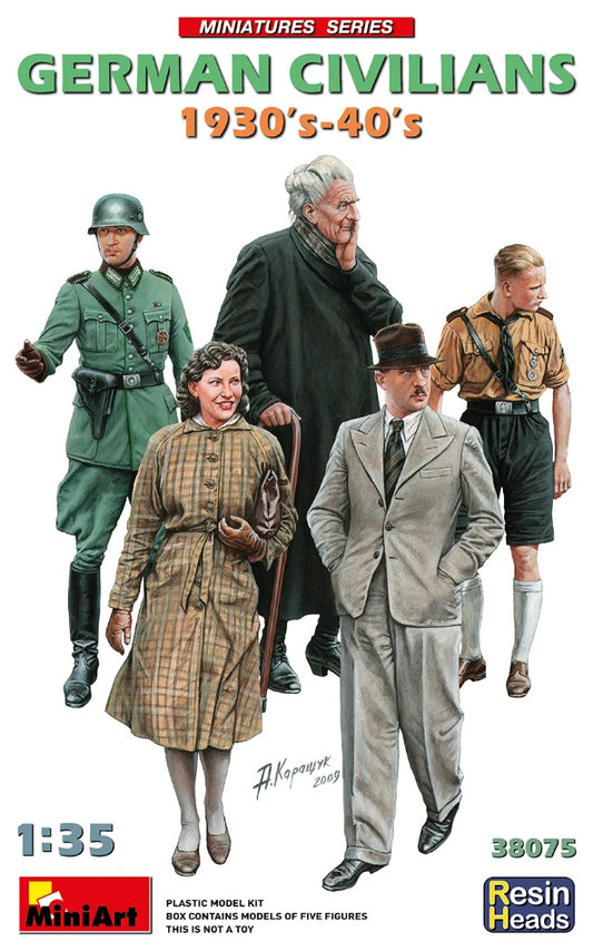 GERMAN CIVILIANS 1930-40 KIT 1:35 - Miniart - MIN38075