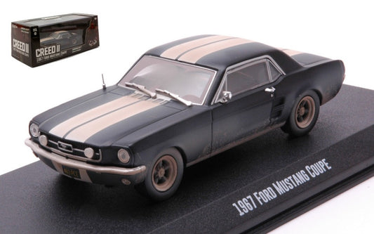 FORD MUSTANG COUPE' 1967 "CREED II" MUTTED BLACK 1:43 - Greenlight - GREEN86621