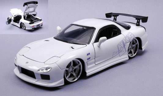 MAZDA RX-7 "FAST AND FURIOUS" 1993 WHITE 1:24 - Jada Toys - JADA03065