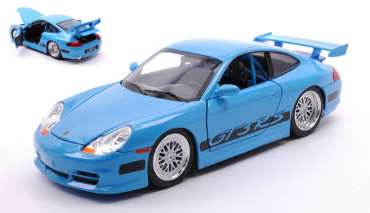BRIAN'S PORSCHE 996 GT3 RS "FAST & FURIOUS" BLUE 1:24 - Jada Toys - JADA03080