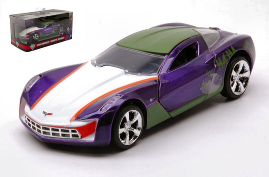 CHEVROLET CORVETTE STINGRAY THE JOKER 2009 PURPLE/GREEN/WHITE 1:32 - Jada Toys - JADA52016