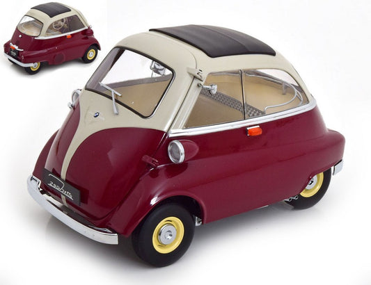 BMW 250 ISETTA 1959 DARK RED/LIGHT GREY 1:12 1:12 - KK Scale - KKDC120045