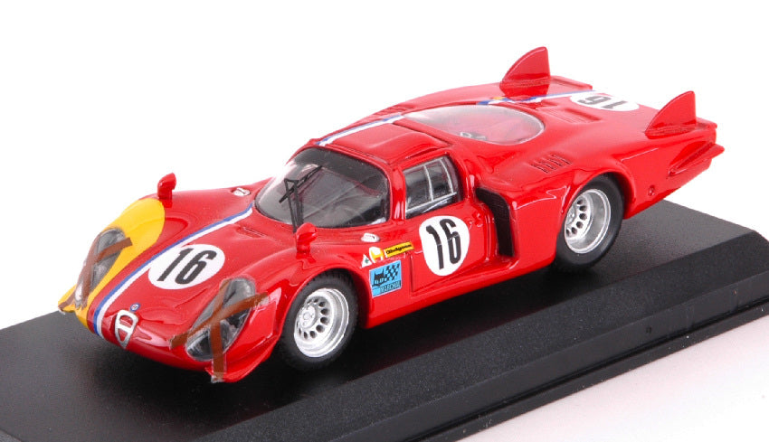 ALFA ROMEO 33.2 CODA LUNGA N.16 SPA 1968 T.PILETT 1:43 - Best Model - BT9435