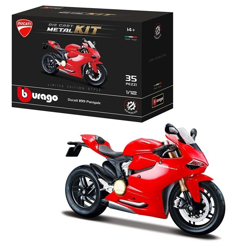 DUCATI 1199 PANIGALE RED KIT 1:12 - Burago - BU55101