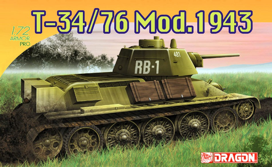 T 34/76 MOD 1943 KIT 1:72 - Dragon - D7277