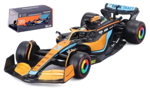 McLaren - MCL36 n°3 (2022) 1:43 - D. Ricciardo - With Driver - Burago