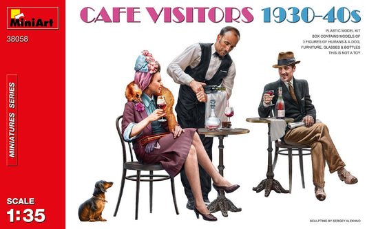 CAFE VISITORS 1930-40s KIT 1:35 - Miniart - MIN38058