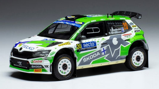 SKODA FABIA RALLY2 EVO N.27 RALLY ESTLAND 2022 LINDHOLM/HAMALAINEN 1:43 - Ixo Model - RAM863A