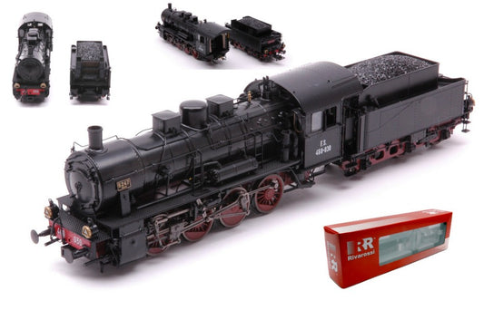 FS STEAM LOCOMOTIVE GR 460 OXIDE RED/BLACK LIVERY PERIOD II 1:87 - Rivarossi - HR2811