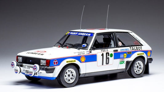 TALBOT SUNBEAM LOTUS N.16 RALLY MONTE CARLO 1981 FREQUELIN/TODT 1:24 - Ixo Model - 24RAL023A