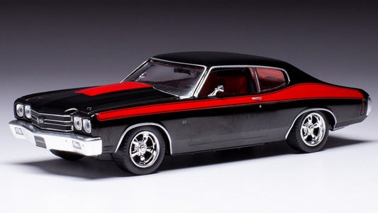 CHEVROLET CHEVELLE SS 1970 BLACK/RED 1:43 - Ixo Model - CLC477