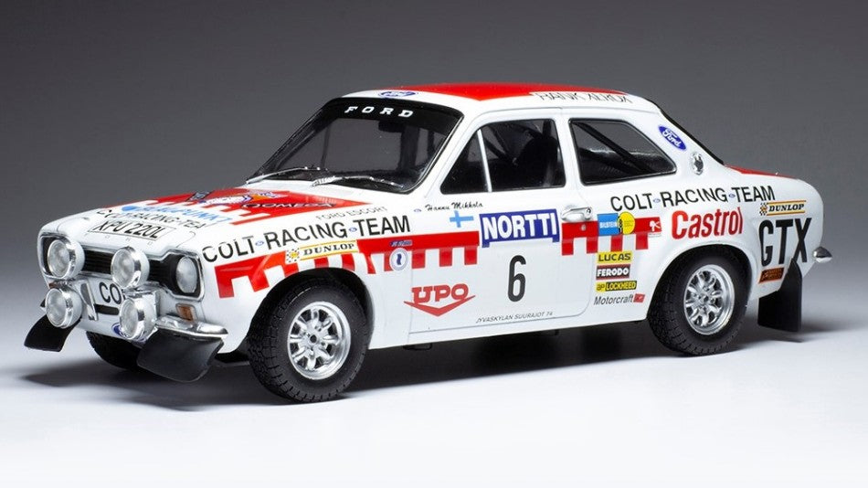 FORD ESCORT MK I RS 1600 N.6 1000 LAKES RALLY 1973 MIKKOLA/DAVENP.1:18 - Ixo Model - 18RMC141